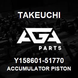 Y158601-51770 Takeuchi ACCUMULATOR PISTON | AGA Parts