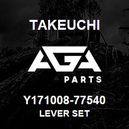 Y171008-77540 Takeuchi LEVER SET | AGA Parts