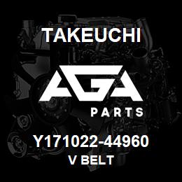 Y171022-44960 Takeuchi V BELT | AGA Parts