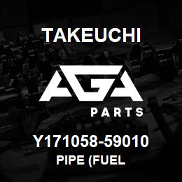 Y171058-59010 Takeuchi PIPE (FUEL | AGA Parts