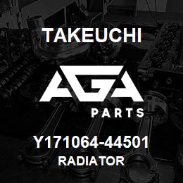 Y171064-44501 Takeuchi RADIATOR | AGA Parts