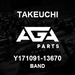 Y171091-13670 Takeuchi BAND | AGA Parts