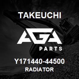 Y171440-44500 Takeuchi RADIATOR | AGA Parts