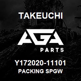 Y172020-11101 Takeuchi PACKING SPGW | AGA Parts