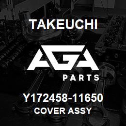 Y172458-11650 Takeuchi COVER ASSY | AGA Parts