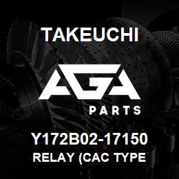 Y172B02-17150 Takeuchi RELAY (CAC TYPE | AGA Parts