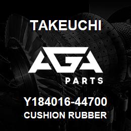 Y184016-44700 Takeuchi CUSHION RUBBER | AGA Parts