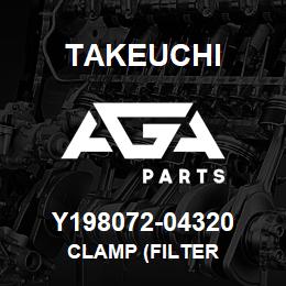 Y198072-04320 Takeuchi CLAMP (FILTER | AGA Parts