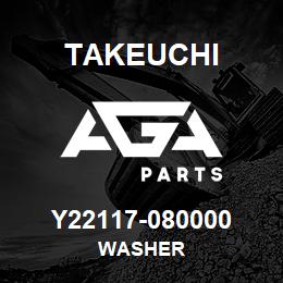 Y22117-080000 Takeuchi WASHER | AGA Parts