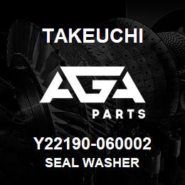 Y22190-060002 Takeuchi SEAL WASHER | AGA Parts