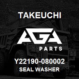 Y22190-080002 Takeuchi SEAL WASHER | AGA Parts