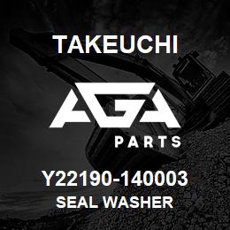 Y22190-140003 Takeuchi SEAL WASHER | AGA Parts