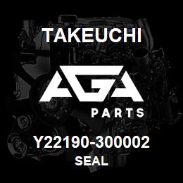 Y22190-300002 Takeuchi SEAL | AGA Parts