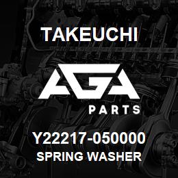 Y22217-050000 Takeuchi SPRING WASHER | AGA Parts