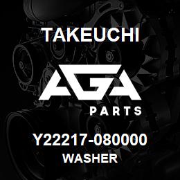 Y22217-080000 Takeuchi WASHER | AGA Parts