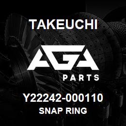 Y22242-000110 Takeuchi SNAP RING | AGA Parts