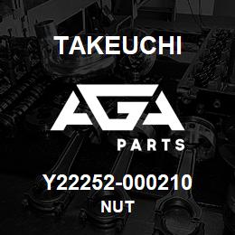 Y22252-000210 Takeuchi NUT | AGA Parts