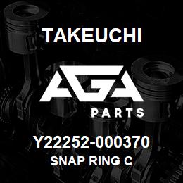 Y22252-000370 Takeuchi SNAP RING C | AGA Parts