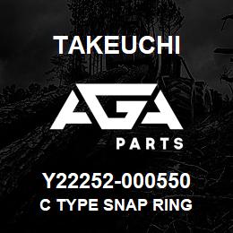 Y22252-000550 Takeuchi C TYPE SNAP RING | AGA Parts