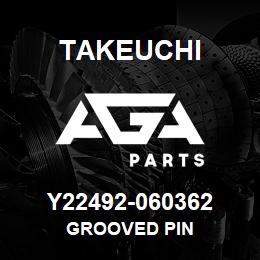 Y22492-060362 Takeuchi GROOVED PIN | AGA Parts