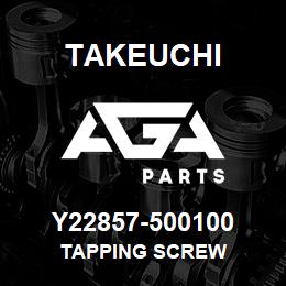 Y22857-500100 Takeuchi TAPPING SCREW | AGA Parts