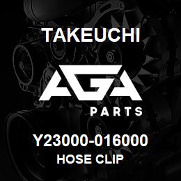 Y23000-016000 Takeuchi HOSE CLIP | AGA Parts