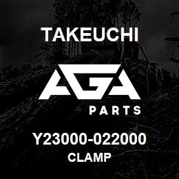 Y23000-022000 Takeuchi CLAMP | AGA Parts