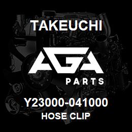 Y23000-041000 Takeuchi HOSE CLIP | AGA Parts