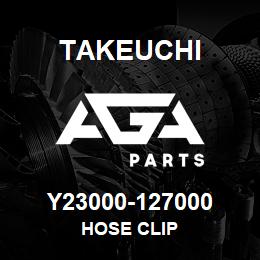 Y23000-127000 Takeuchi HOSE CLIP | AGA Parts