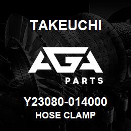 Y23080-014000 Takeuchi HOSE CLAMP | AGA Parts