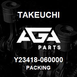 Y23418-060000 Takeuchi PACKING | AGA Parts