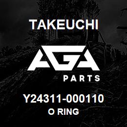 Y24311-000110 Takeuchi O RING | AGA Parts