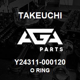 Y24311-000120 Takeuchi O RING | AGA Parts