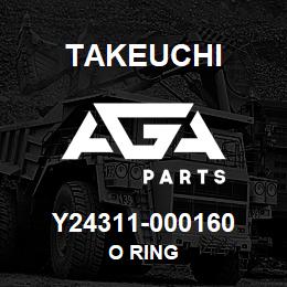 Y24311-000160 Takeuchi O RING | AGA Parts