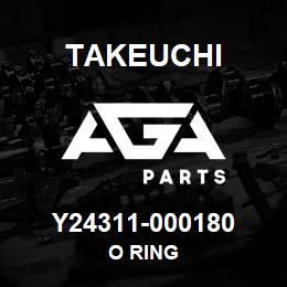 Y24311-000180 Takeuchi O RING | AGA Parts