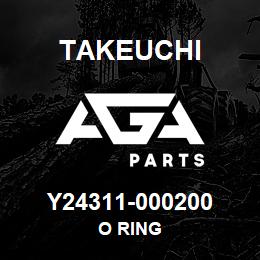 Y24311-000200 Takeuchi O RING | AGA Parts