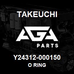 Y24312-000150 Takeuchi O RING | AGA Parts