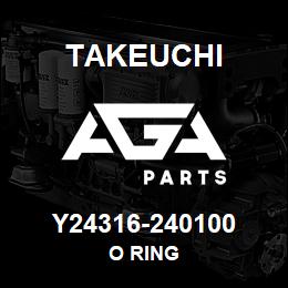 Y24316-240100 Takeuchi O RING | AGA Parts