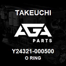 Y24321-000500 Takeuchi O RING | AGA Parts