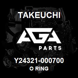 Y24321-000700 Takeuchi O RING | AGA Parts