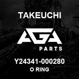 Y24341-000280 Takeuchi O RING | AGA Parts