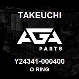 Y24341-000400 Takeuchi O RING | AGA Parts