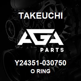 Y24351-030750 Takeuchi O RING | AGA Parts