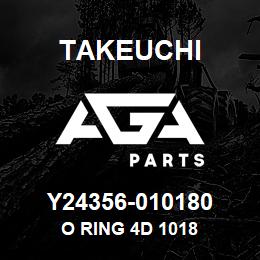 Y24356-010180 Takeuchi O RING 4D 1018 | AGA Parts