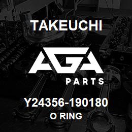 Y24356-190180 Takeuchi O RING | AGA Parts