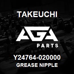 Y24764-020000 Takeuchi GREASE NIPPLE | AGA Parts