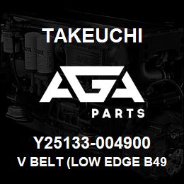 Y25133-004900 Takeuchi V BELT (LOW EDGE B49 | AGA Parts