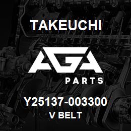 Y25137-003300 Takeuchi V BELT | AGA Parts