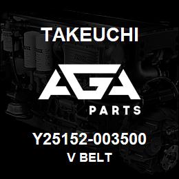 Y25152-003500 Takeuchi V BELT | AGA Parts