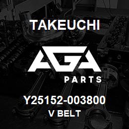 Y25152-003800 Takeuchi V BELT | AGA Parts